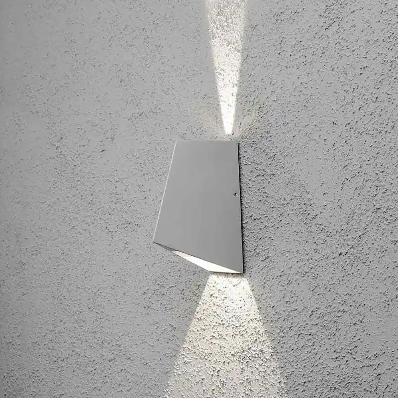 Konstsmide LED Außenleuchte Wandlampe Imola Grau IP54 2 x 4W 500lm warmweiß 3000K Up&Down Heißes Angebot