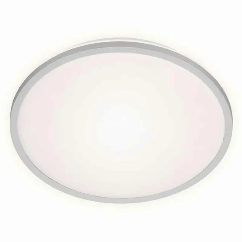 Versand Am Gleichen Tag Briloner LED Deckenleuchte Wandlampe Silber Ø28cm 15W 1500lm Neutralweiß 4000K Backlight