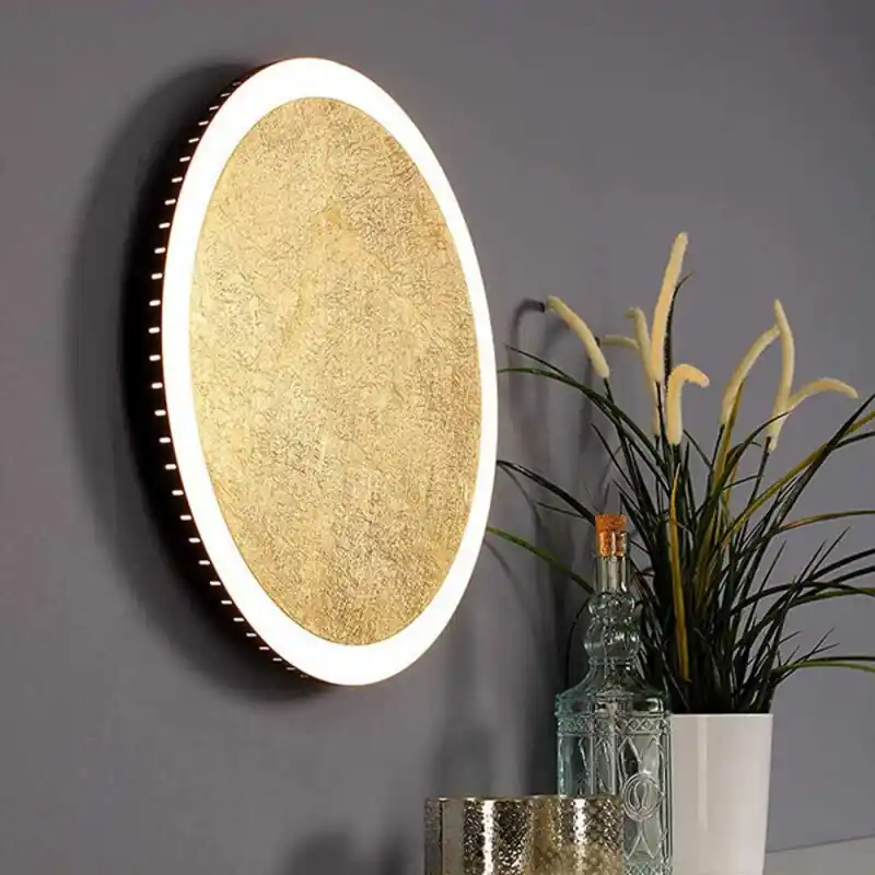 Saisonangebot Eco-Light LED Deckenleuchte Moon Gold Ø40cm 24W 1750lm warmweiß 3500K 3-Stufen-Dimmbar