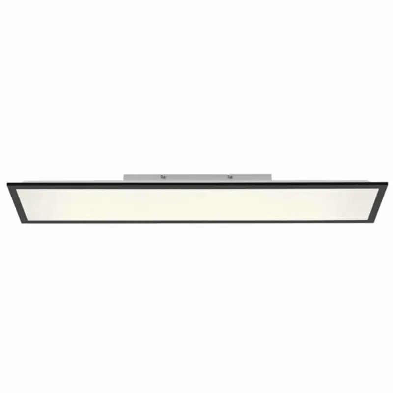 Just Light LED Deckenleuchte Panel Flat Schwarz 25x100cm 20W 2600lm CCT 2700K-5000K Dimmbar Fernbedienung Neu Im Sortiment