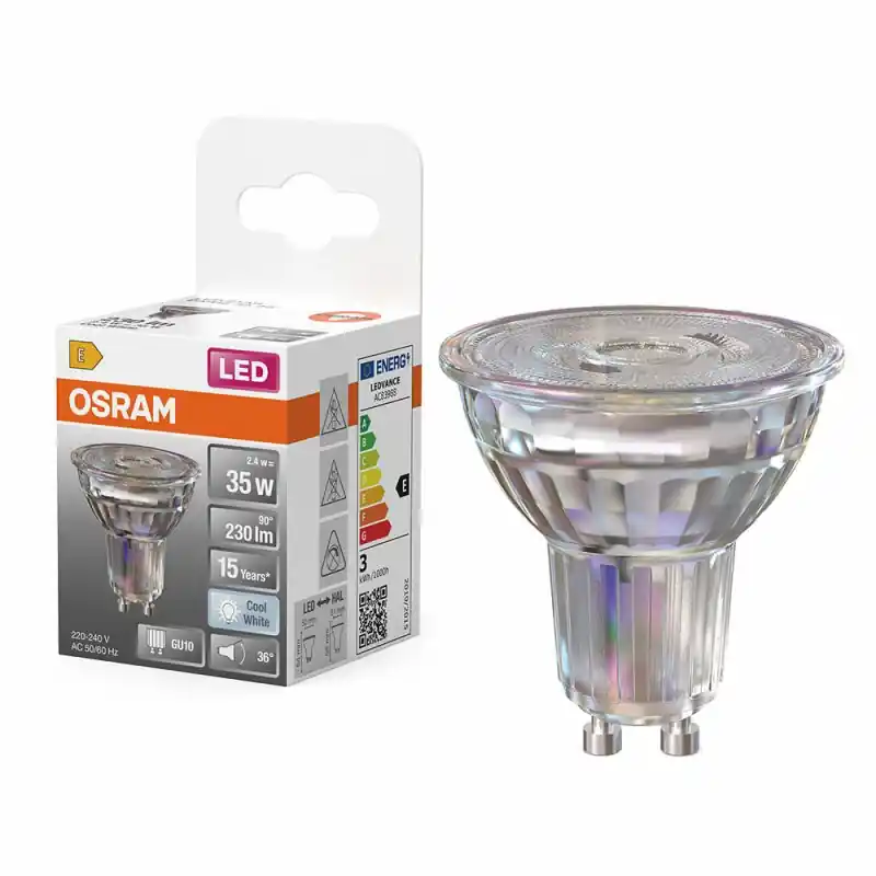 Nur Heute Osram LED Glas Reflektor PAR16 2,4W = 35W GU10 230lm Neutralweiß 4000K 36°