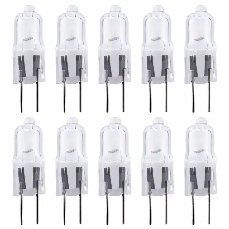 10 x Halogen Leuchtmittel Stiftsockellampe 5W G4 klar 12V 60lm warmweiß 2700K dimmbar Schnäppchen
