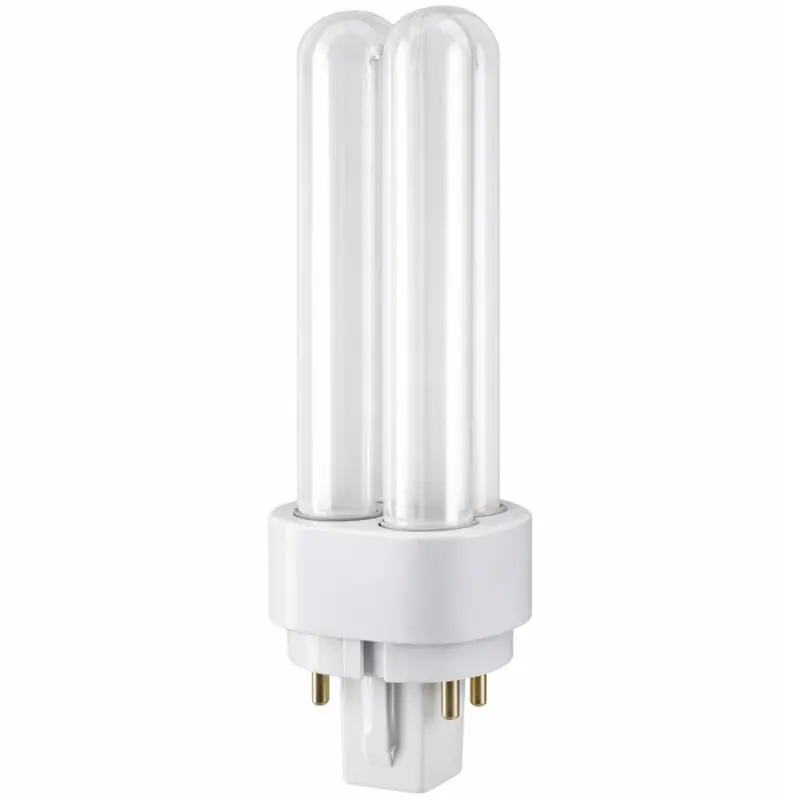Kompaktleuchtstofflampe CFL 18W/ 827 G24q-2 4P 1200lm Warmweiß 2700K Dimmbar Neu Im Sortiment