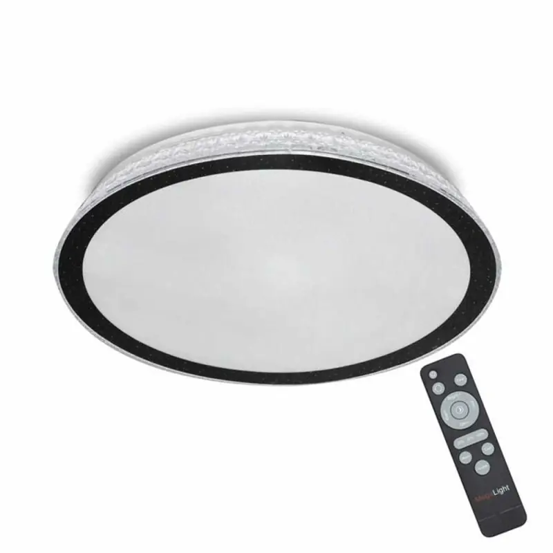 Kracherpreis LED Deckenleuchte Ø50cm 40W 3400lm CCT 2700K-6000K Kristall-Prisma-Glitzereffekt Dimmbar Fernbedienung