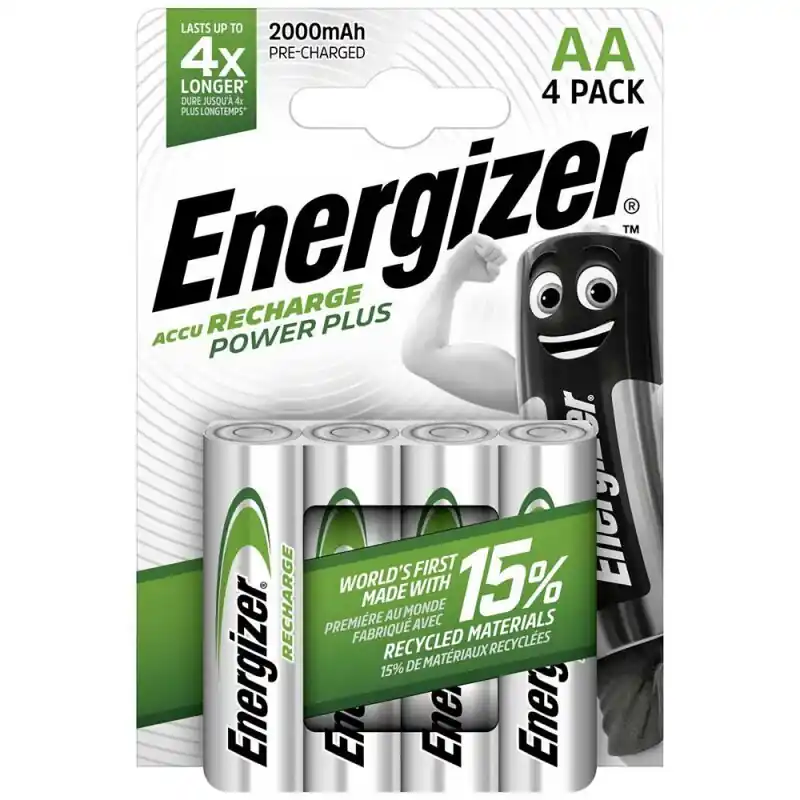 Letzte Chance 4 x AA Energizer Akku Power Plus NiMH Mignon 2000mAh