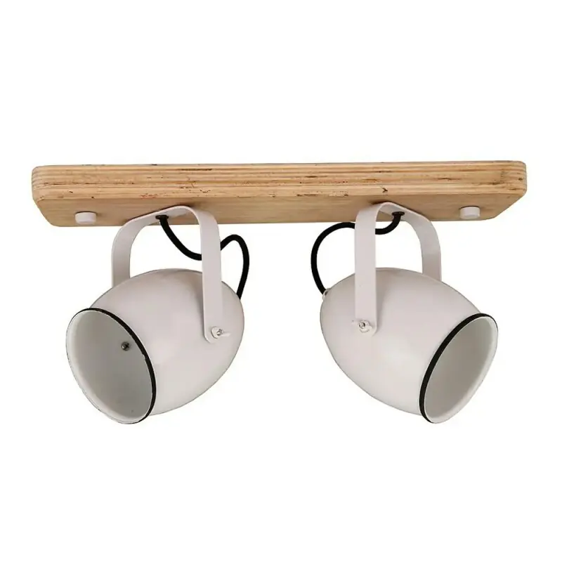 Various Wandlampe Deckenleuchte Country Home Weiß/Holz max. 2 x 40W schwenkbar Markenprodukt