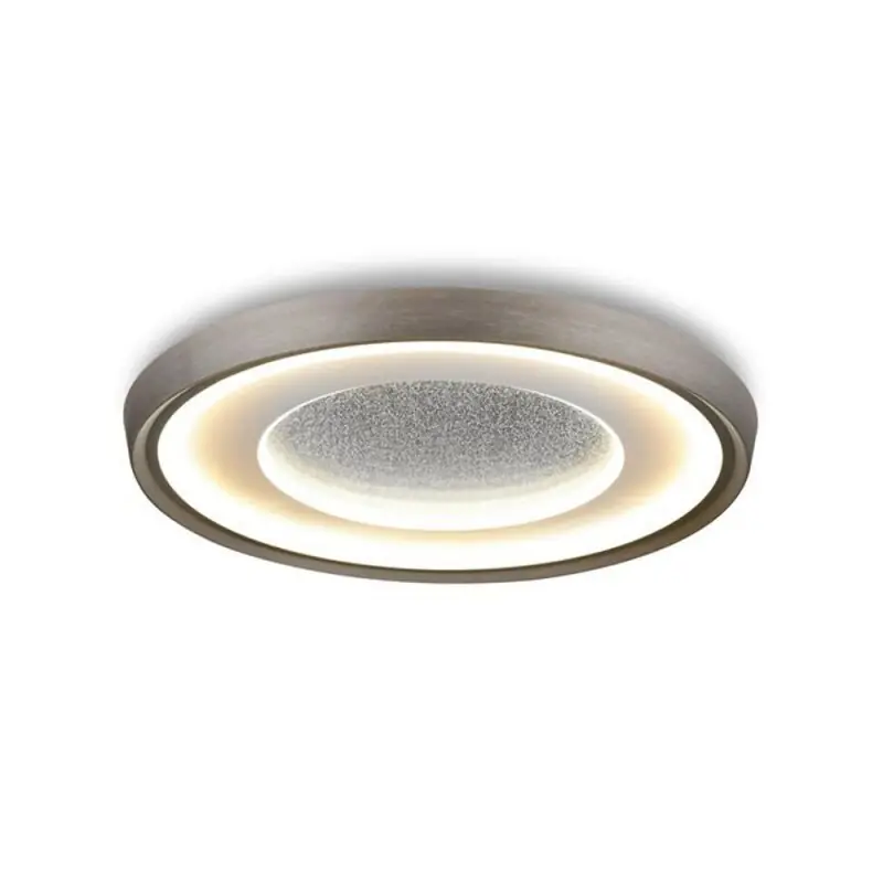 LED Deckenleuchte Shining Olymp Grau Ø40cm 30W 3600lm warmweiß 3000K Diffusor Glitzereffekt Top-Angebot