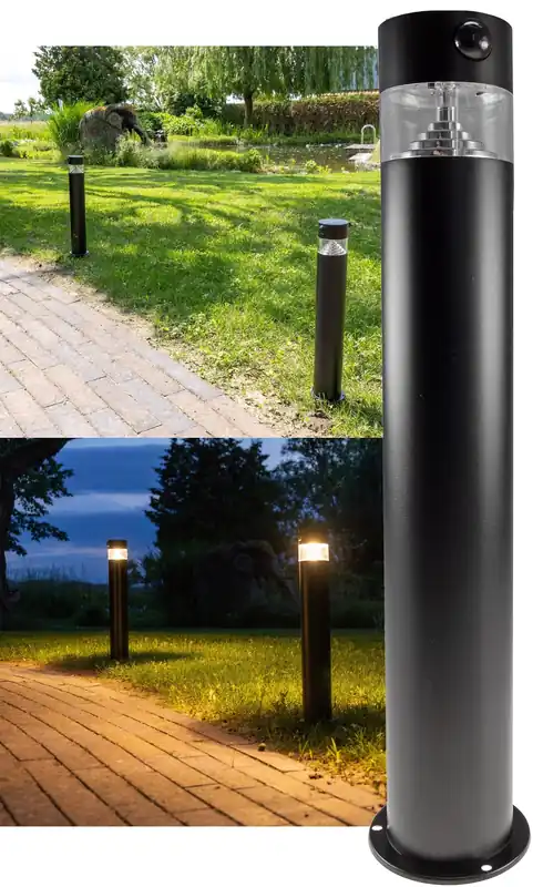 Preisreduziert LED Solar Wegeleuchte "SWL-AS50" IP44, warmweiß 3000K, PIR Sensor, 50cm