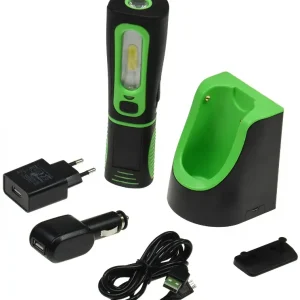 LED Stableuchte mit Akku "FlexiLED 300+" Ladeschale, Magnethalter, 3W, 250lm,IP44 Letzte Chance