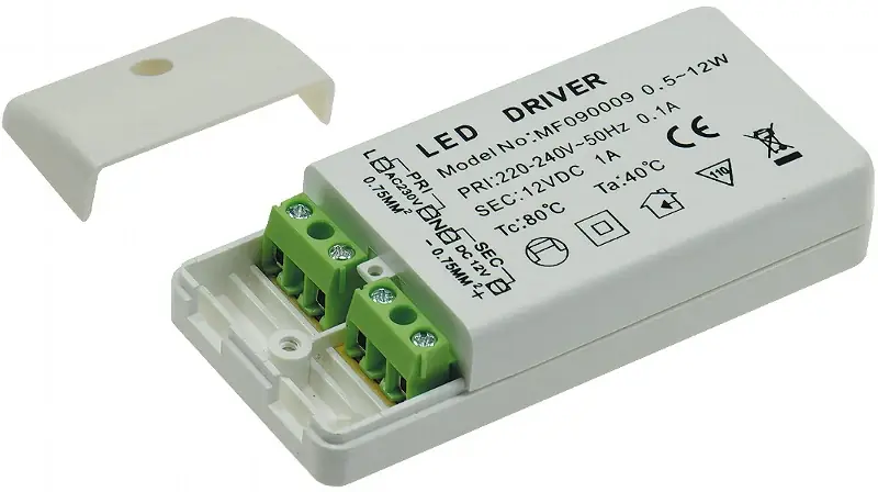 LED-Trafo "CT-12E-V2", 0,5-12W 230V~ auf 12V=, eckig Kostenfreie Lieferung