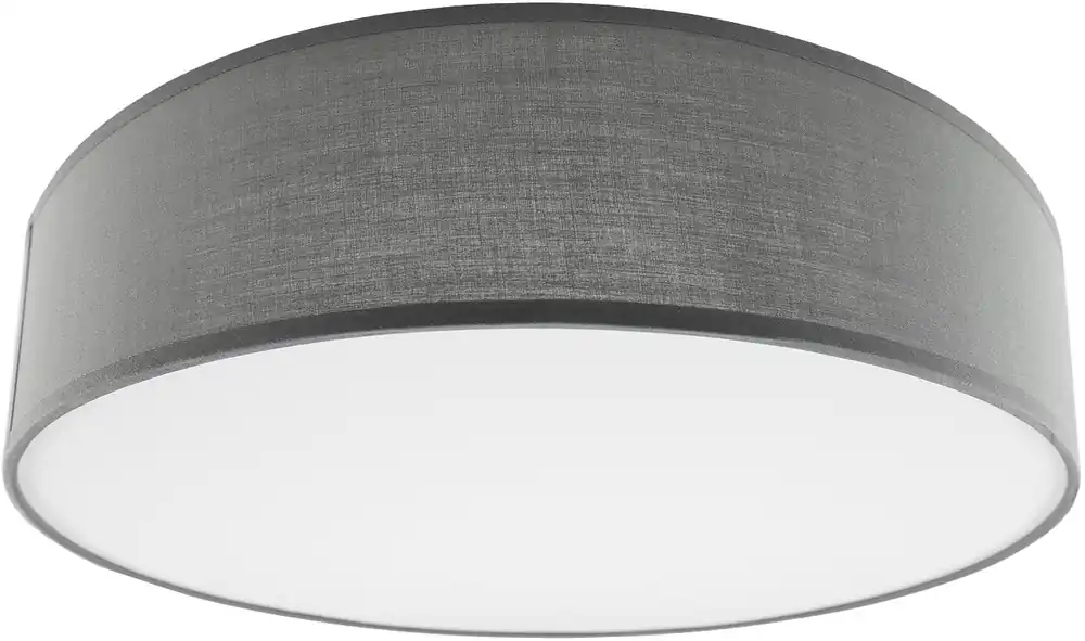 Sale Deckenleuchte mit Textilschirm grau ØxH 40x10cm, für 3x E14 Lampe