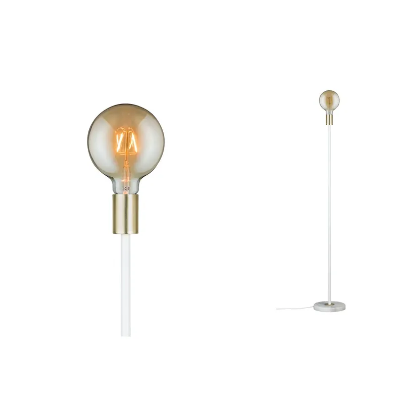 Paulmann Neordic Nordin Stehleuchte max.1x20W E27 Weiß/Gold matt 230V Marmor/Metall Günstig