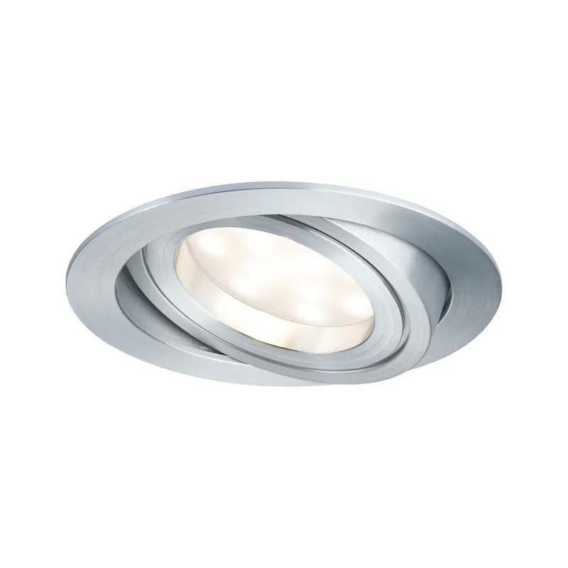 Solange Der Vorrat Reicht Paulmann Premium EBL Set Coin sat rund schwb LED 1x6,8W 2700K 230V 51mm Alu ged./Alu Zink