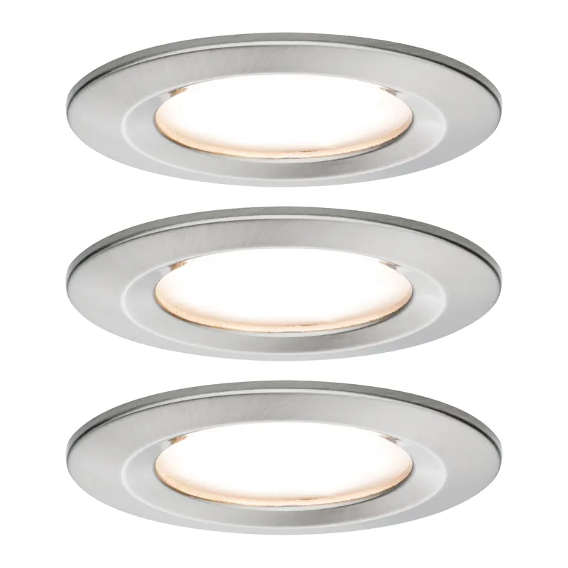 Nur Für Kurze Zeit Paulmann Premium EBL Set Coin Slim rund starr LED 3x6,8W 2700K 230V 51mm Eisen g/Alu