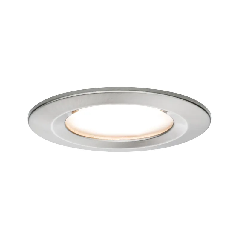 Paulmann Premium EBL Set Coin Slim rund starr LED 1x6,8W 2700K 230V 51mm Eisen g/Alu Highlight