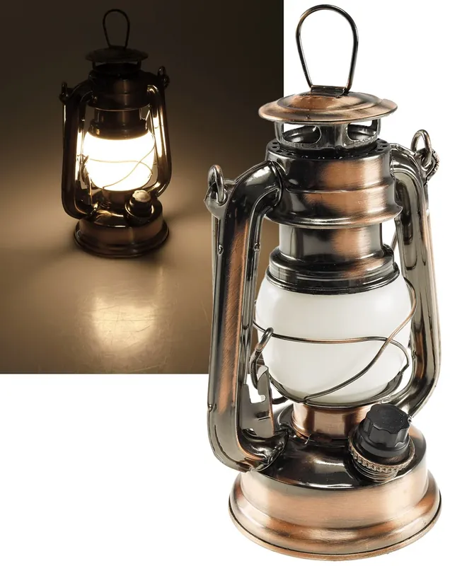 LED Camping Laterne "CT-CL Copper Mini" ØxH 12x19cm, 4x AA, warmweiß, dimmbar Kostenloser Rückversand