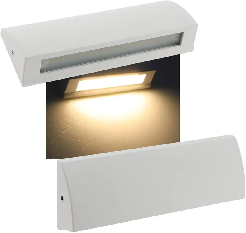 LED Wandleuchte "BARCAS 6" IP54, 7W, 340lm, 3000K, warmweiß Preis Gesenkt