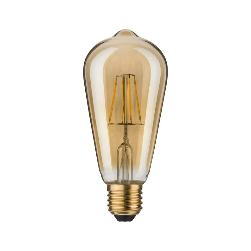 Paulmann LED Rustika (ST64) 5W E27 230V Gold 2500K Solange Der Vorrat Reicht