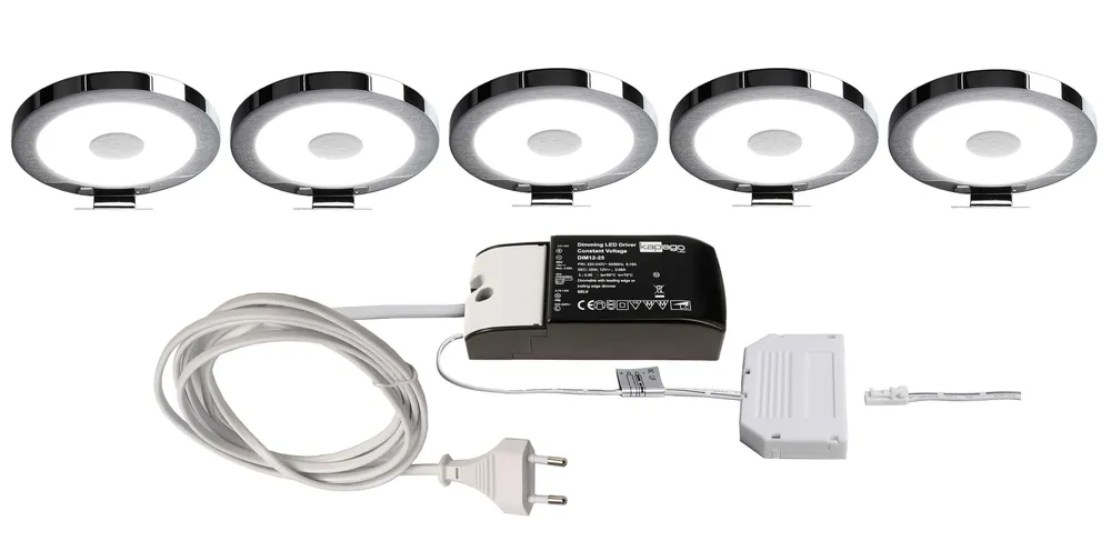 Deko-Light Spiegel Rund 5er Bundle 4,5W Silber Chrom Billig
