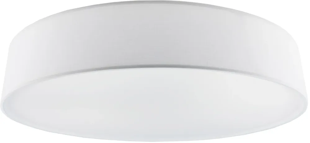 Deckenleuchte mit Textilschirm weiß ØxH 50x12cm, für 4x E27 Lampe Neuheit