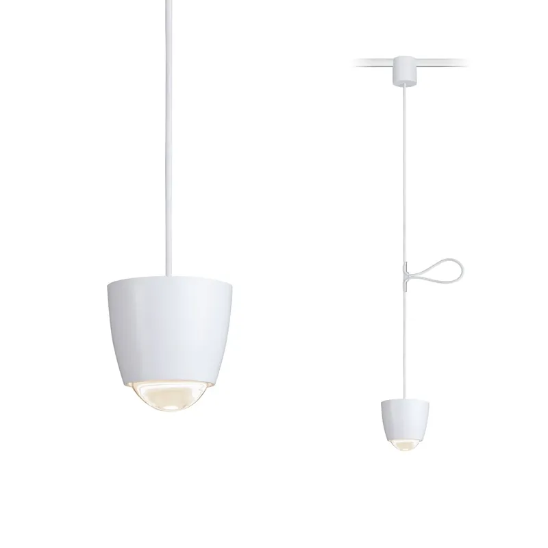 Neu Paulmann NanoRail Pendel Cono 1x6,5W Weiß matt 24V DC Metall/Kunststoff