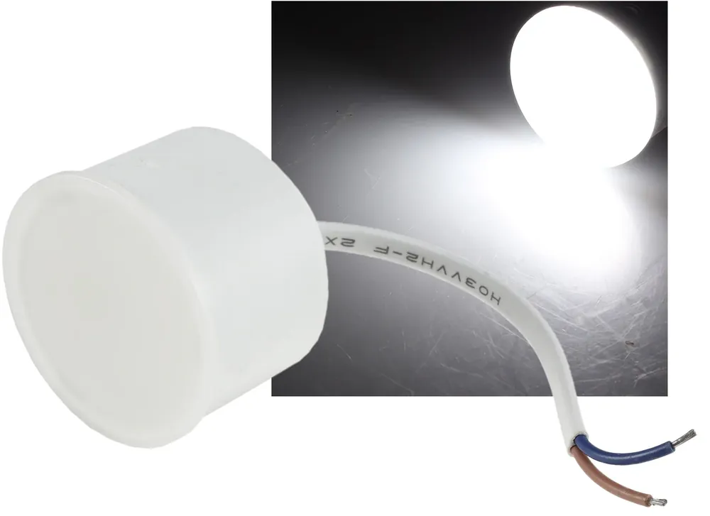 Rabatt LED-Leuchte "Piatto P6" neutralweiß 4000K, 230V, 6W, 480lm, 50x40mm