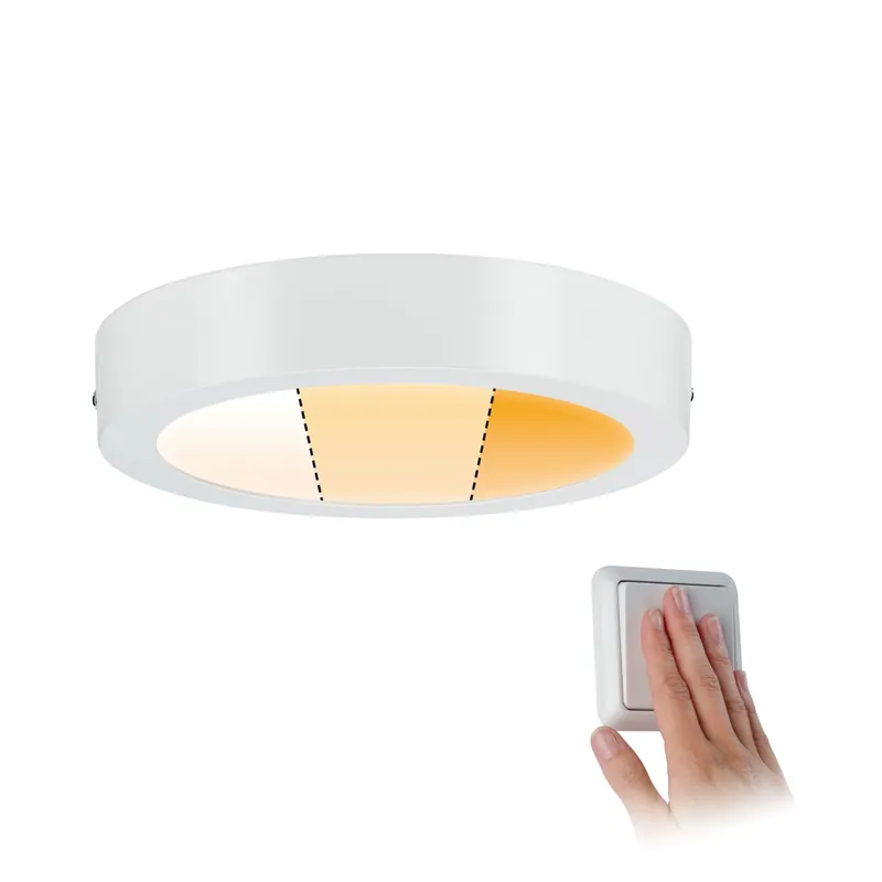 Sonderaktion Paulmann LED Panel Carpo rund 225mm 13W 2.300K Weiß matt