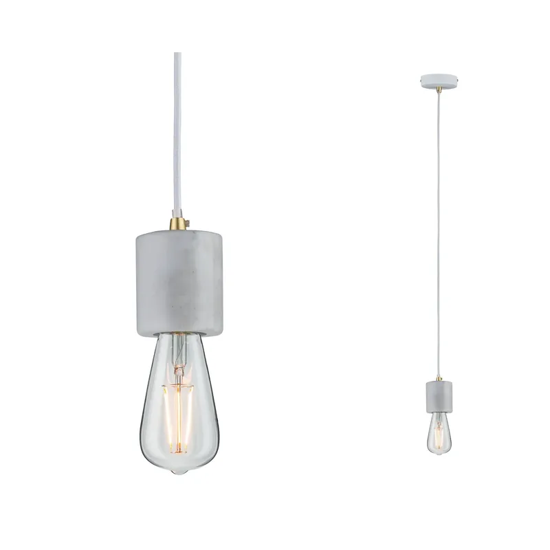 Sichere Zahlung Paulmann Pendelleuchte Neordic Nordin E27 max. 1x60W Weiß/Marmor