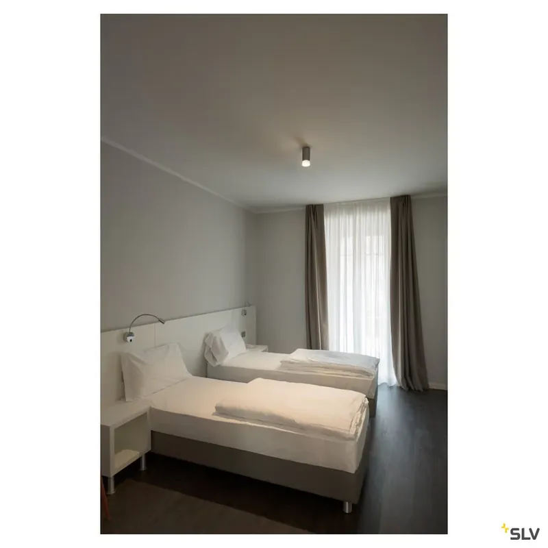 Preisknaller SLV ASTINA QPAR51 Indoor Deckenaufbauleuchte grau