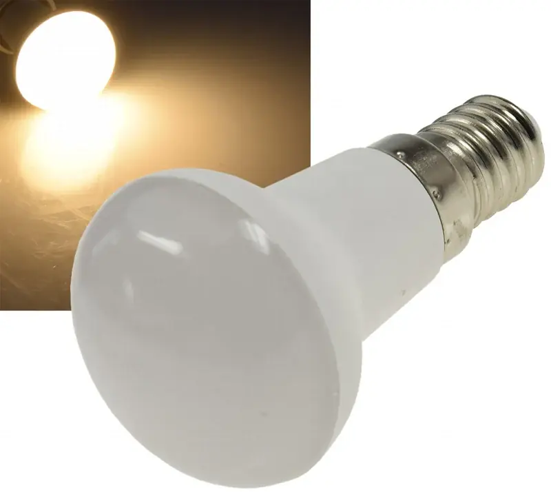 LED Reflektorstrahler R39 E14 3W 240 Lumen, 230V, 120°, 3000K warmweiß Nur Heute