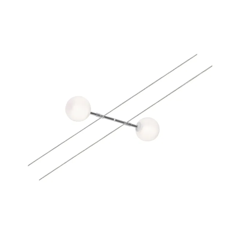 Kostenloser Versand Paulmann 2Line Spot Mick 2x2,5W Weiß/Chrom 24V DC Kunststoff/Metall