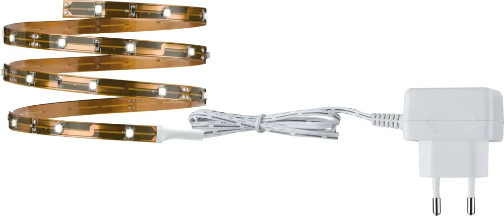 Sonderangebot TIP Nice Price LED Strip Set 1m Warmweiß 2,4W 230/12VDC Kupfer Metall