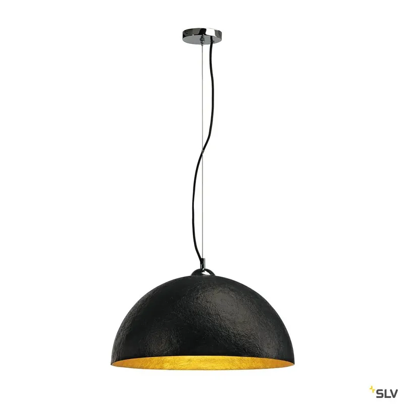 Garantierte Lieferung SLV FORCHINI Pendelleuchte, PD-1, rund, schwarz/gold, E27, max. 40W