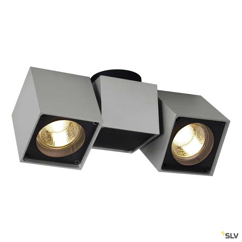 Kracherpreis SLV Deckenleuchte ALTRA DICE SPOT 2 grau/sw 2xGU10 2x 50W