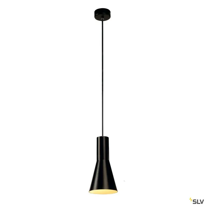 SLV PHELIA Pendelleuchte, schwarz, D130/H255, E27, max. 23W Super-Preis