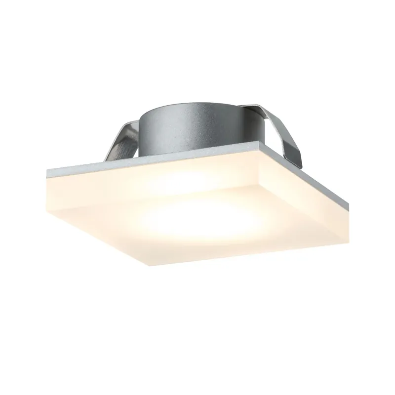 Paulmann Möbel EBL Set Fleecy LED eckig 3x1,3W 2700K 3,6VA 230/12V 50x50mm Satin/ Acryl Direktkauf