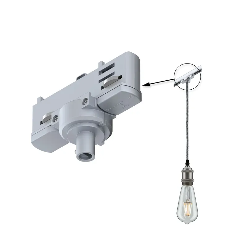 Paulmann ProRail3 Universal-Pendeladapter Silber Sichere Zahlung