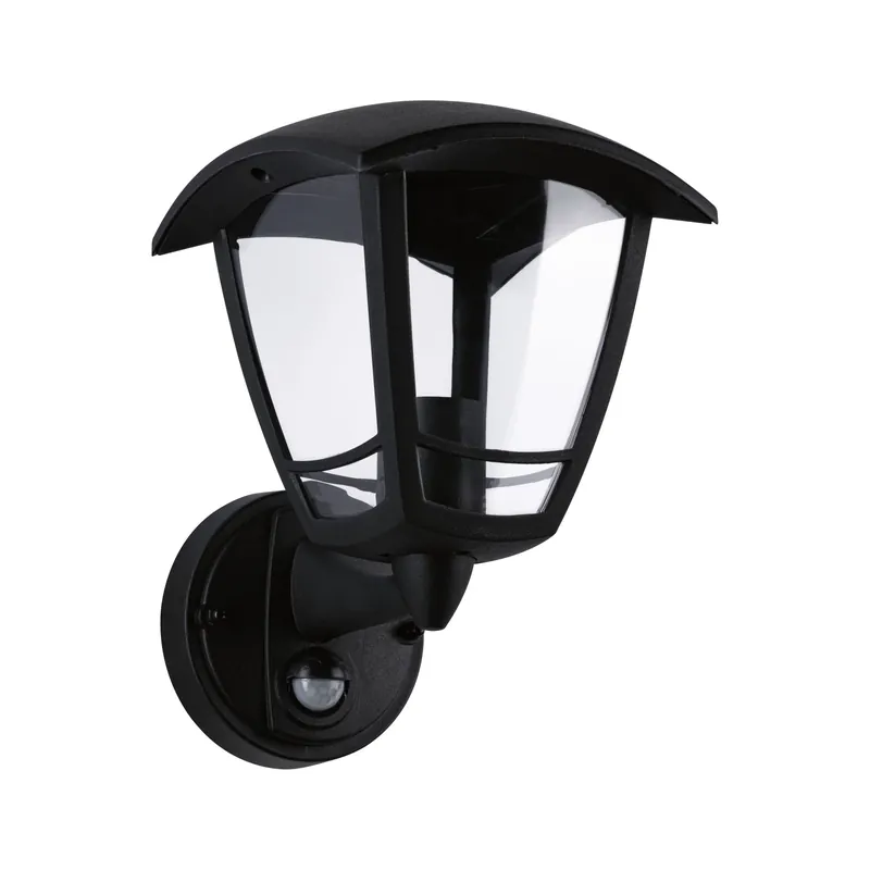 Paulmann Außenwandleuchte Classic Curved mit Bewegungsmelder IP44 eckig 164x180mm max. 12W 230V Schwarz Kunststoff Top-Angebot