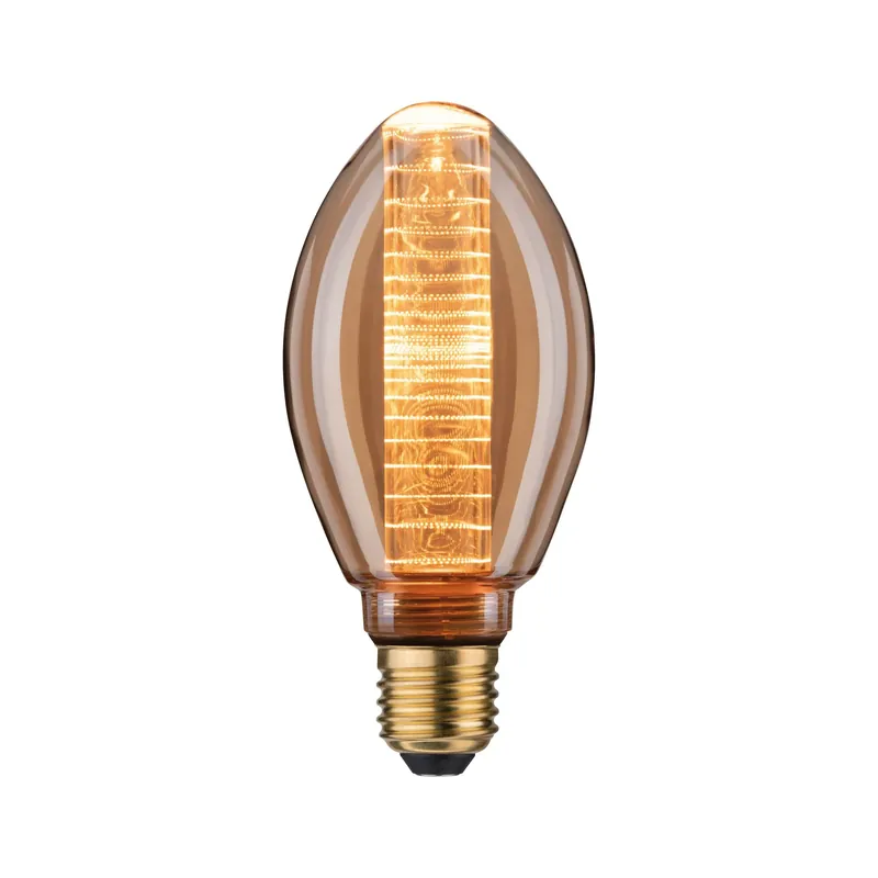 Paulmann LED Vintage-Birne B75 Inner Glow E27 Gold mit Innenkolben Ringmuster dimmbar Must-Have