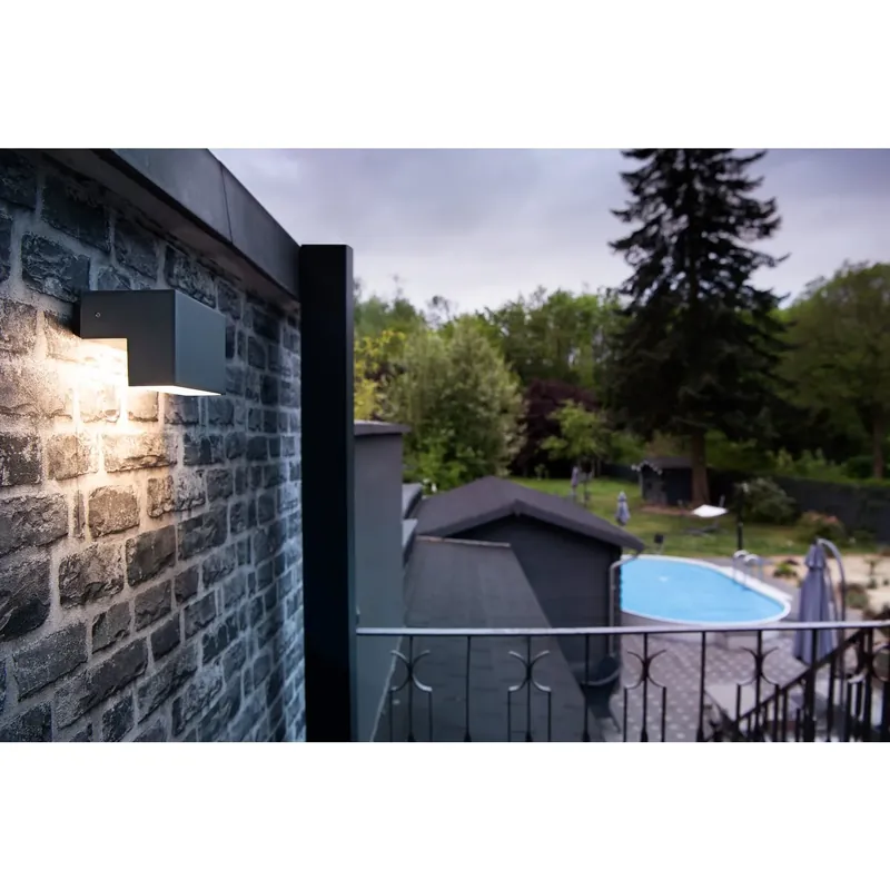 SLV L-LINE OUT WL, Outdoor LED Wandaufbauleuchte anthrazit CCT switch 3000/4000K Markenprodukt
