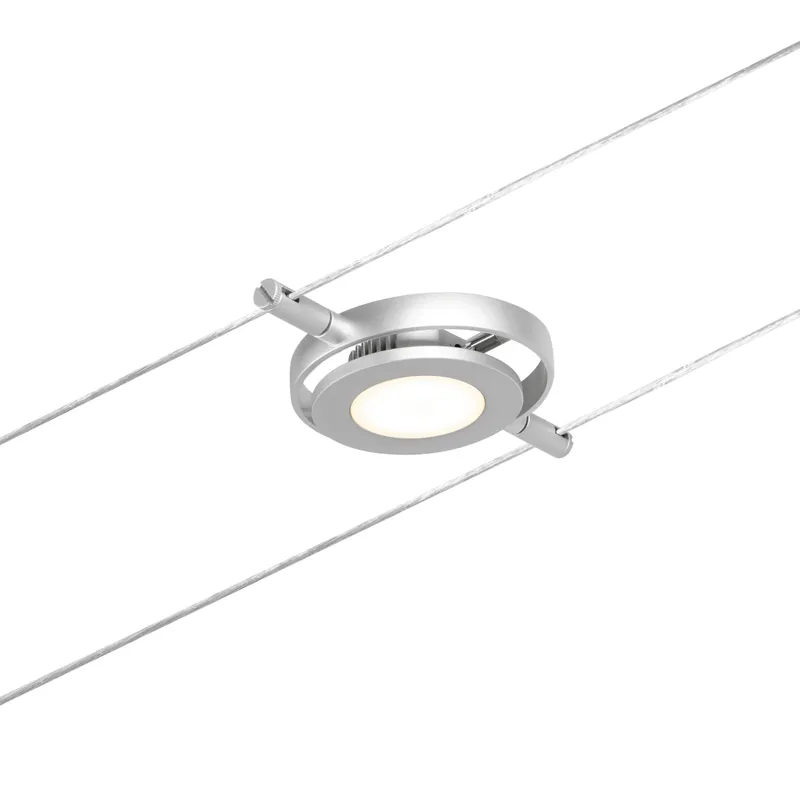 Paulmann Seilsystem Spot RoundMac Chrom matt#Chrom max. 1x4,5W ohne Leuchtmittel DC Neu