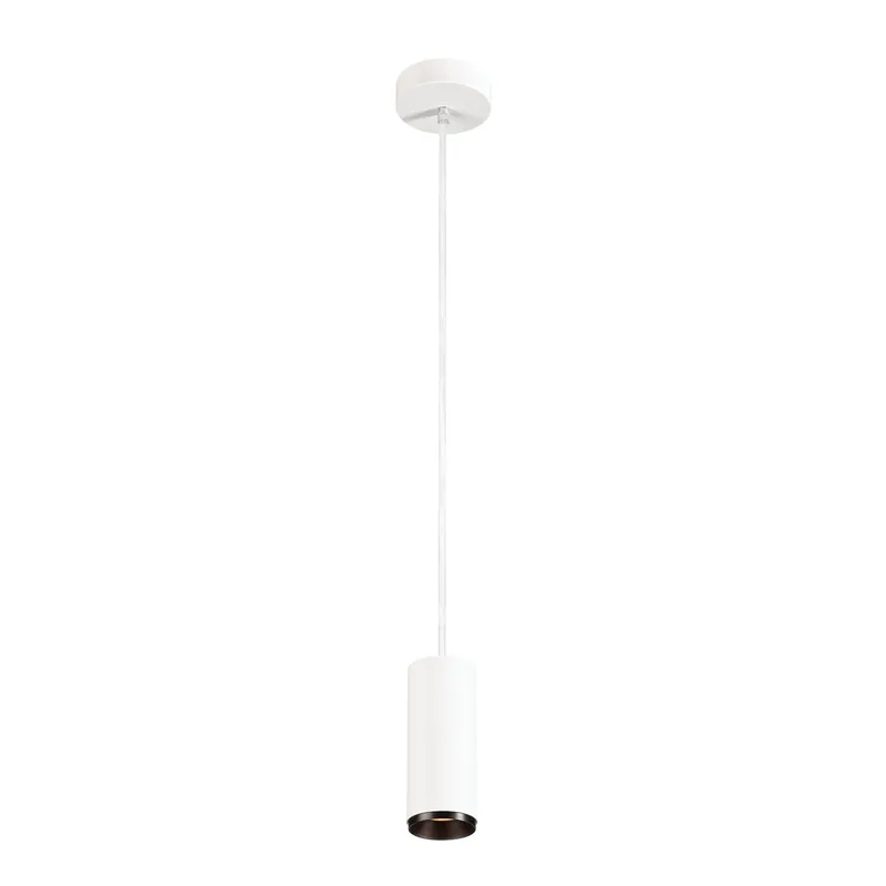 Neu Im Sortiment SLV NUMINOS PD PHASE S, Indoor LED Pendelleuchte weiß/schwarz 3000K 24°
