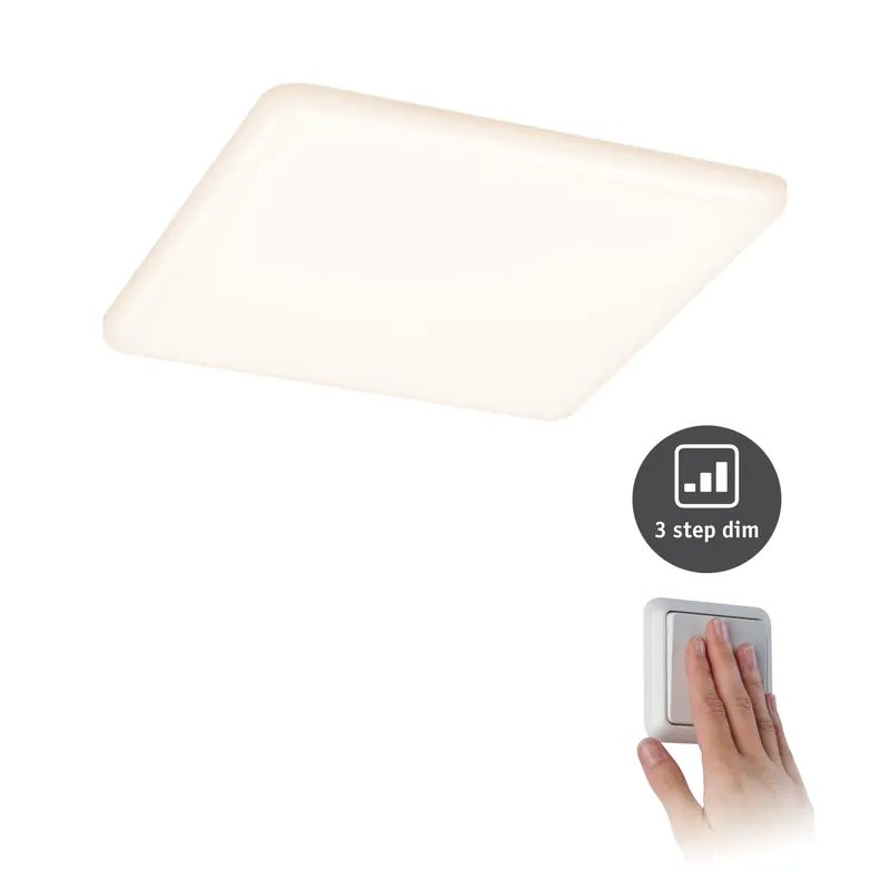 Paulmann EB Panel Veluna VariFit IP44 17W 3000K 3 Step dim 185x185mm Kst Preisreduziert