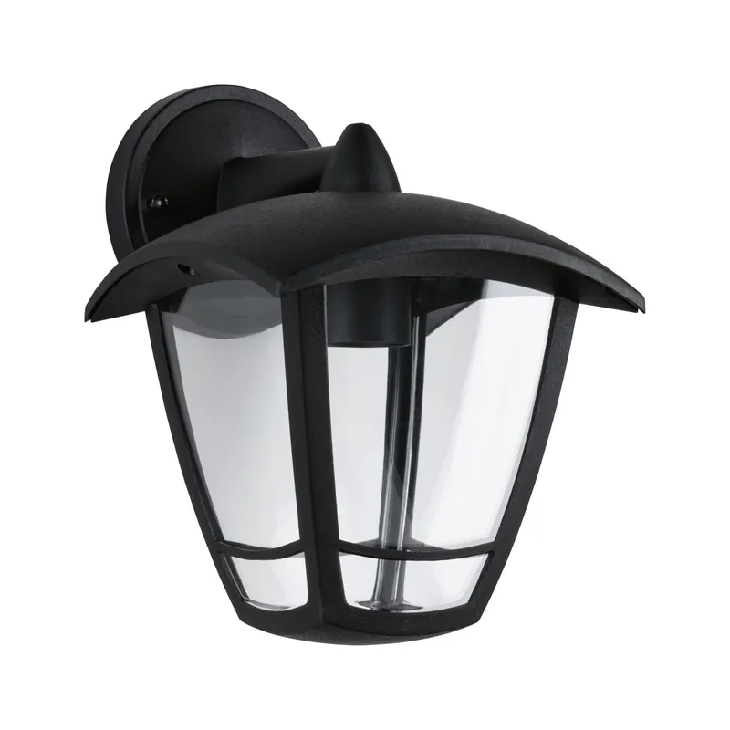 Kostenloser Rückversand Paulmann Outdoor 230V Wandleuchte Classic curved IP44 E27 Klarglas/Schwarz ohne LM