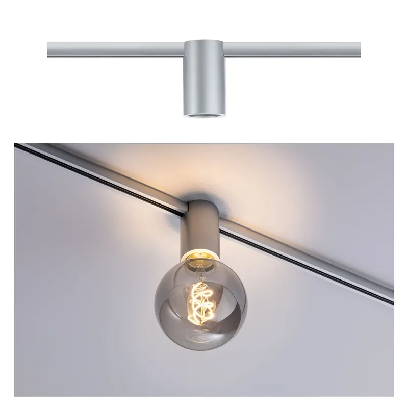 Saisonangebot Paulmann URail Ceiling Socket max1x20W E27 Chrom matt 230V Metall