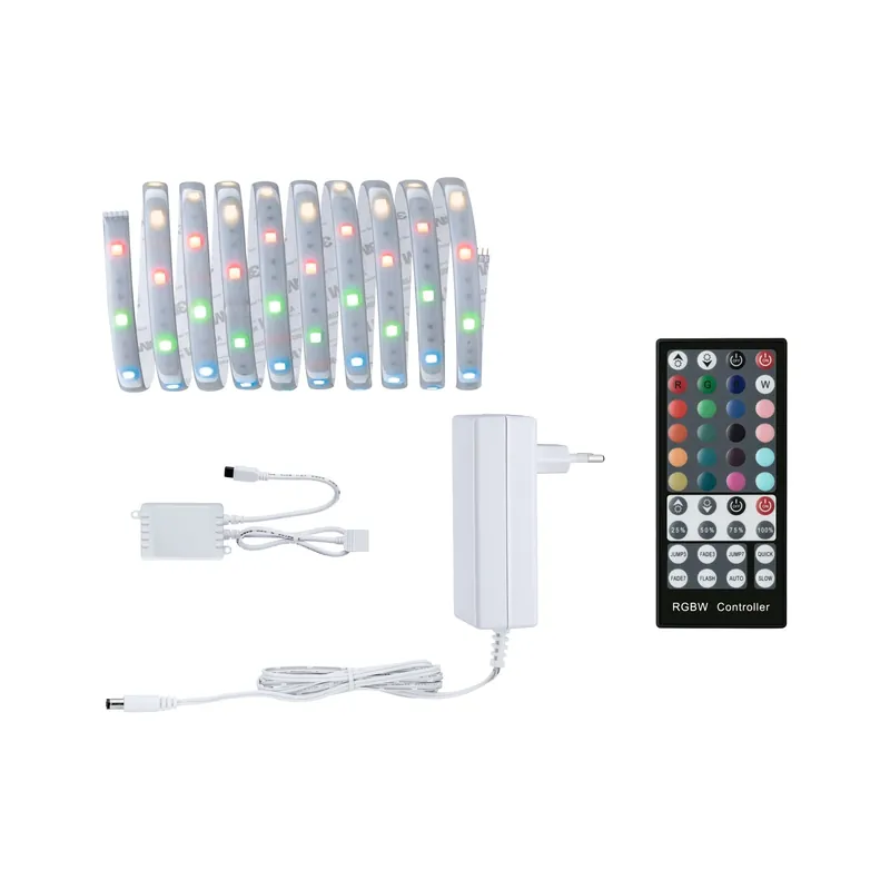 Neu Paulmann MaxLED 250 Basisset 3m RGBW IP44 Protect Cover 19W 230/24V Silber