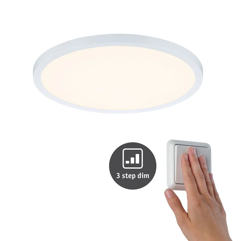 Preisreduziert Paulmann EB Panel AREO VariFit IP44 16W 3000K 3Step dim 230mm Weiß Kst