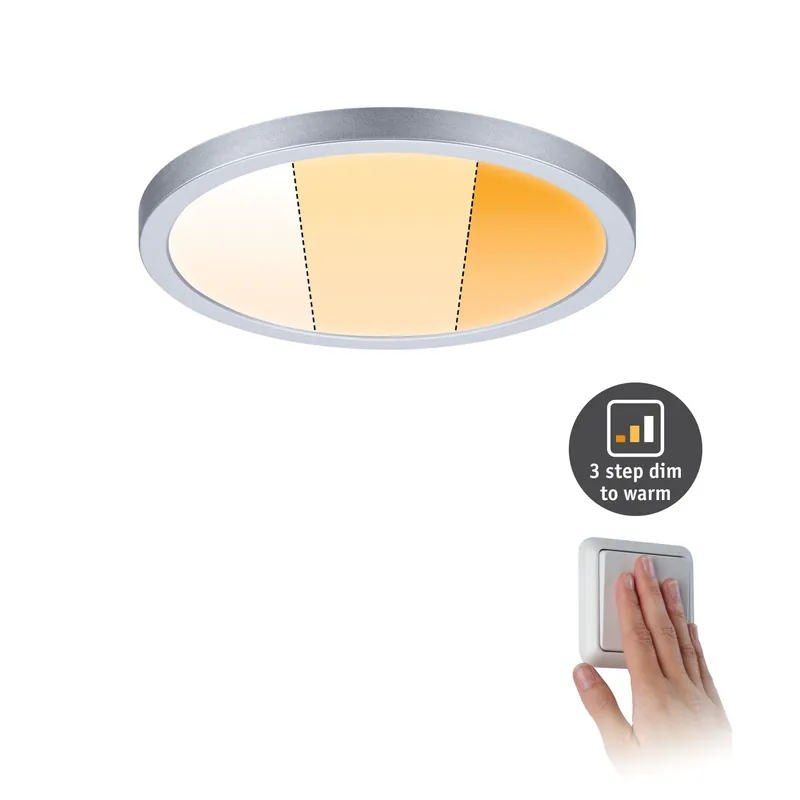 Top-Angebot Paulmann EB Panel Areo VariFit IP44 15W 3 Step dim to warm 175mm Chrom matt Kst