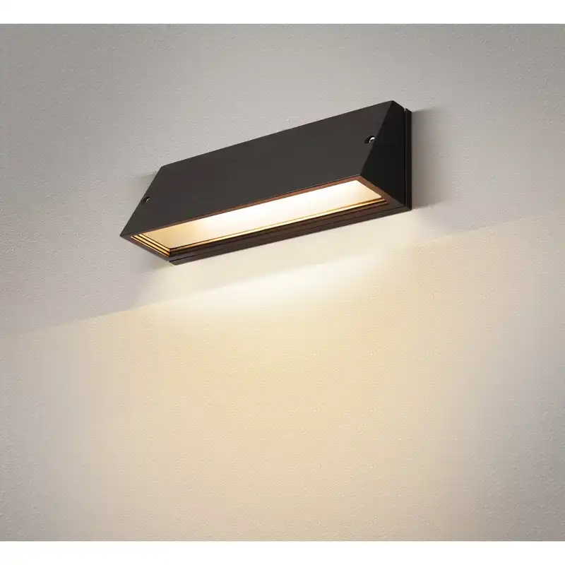 Neu SLV PEMA® Outdoor LED Wandaufbauleuchte schwarz CCT switch 3000/4000K