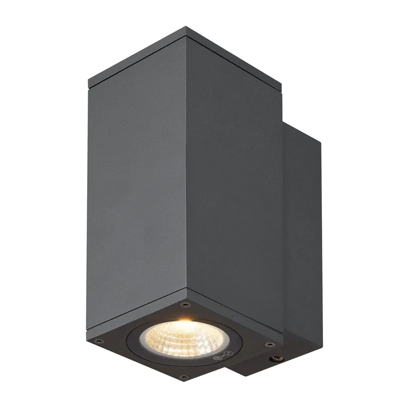 Heißes Angebot SLV ENOLA SQUARE S single Outdoor LED Wandaufbauleuchte anthrazit CCT 3000/4000K